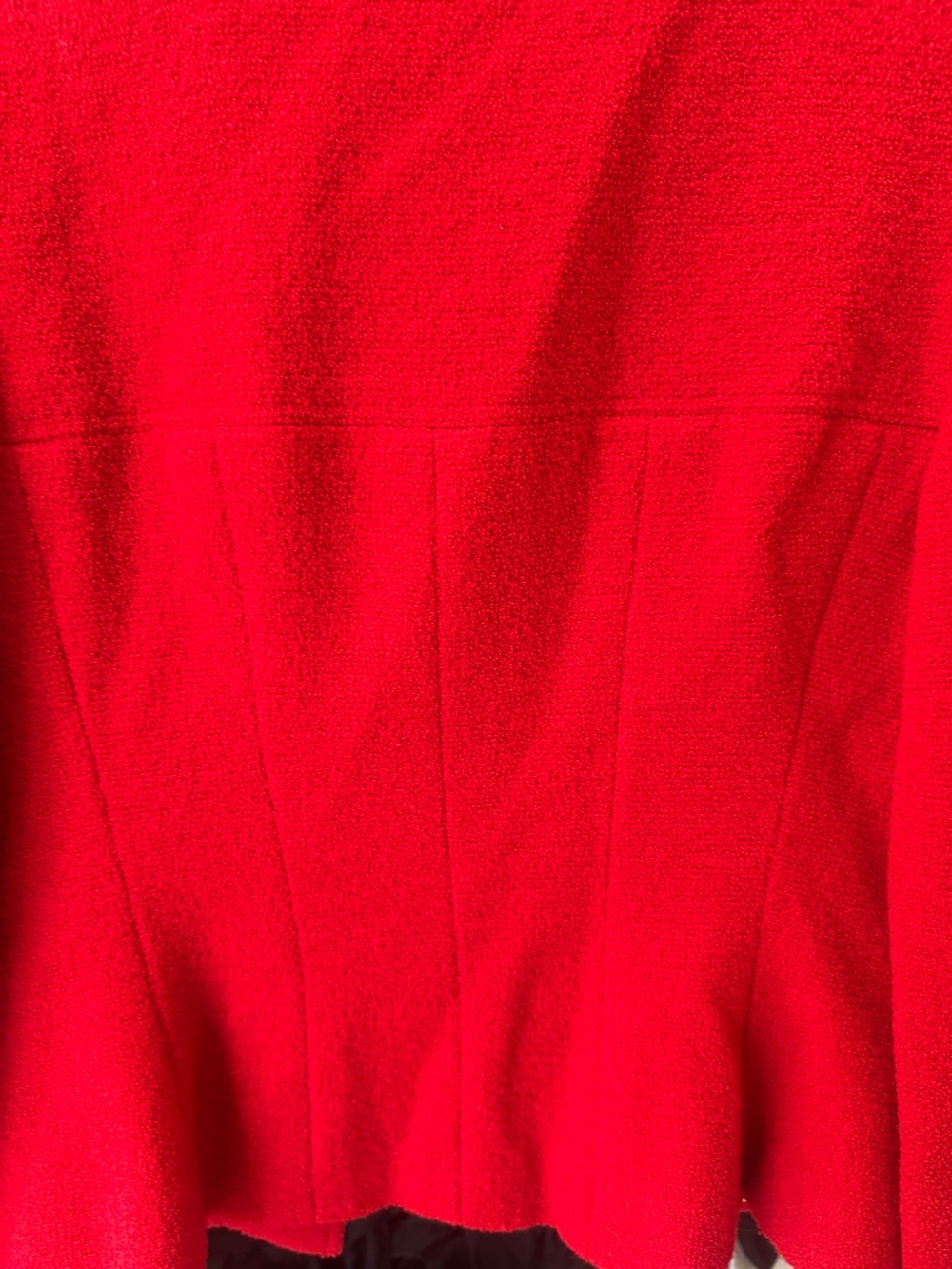 Chanel Red Tweed Jacket - Picture 6 of 7